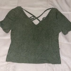 Green short sleeve top